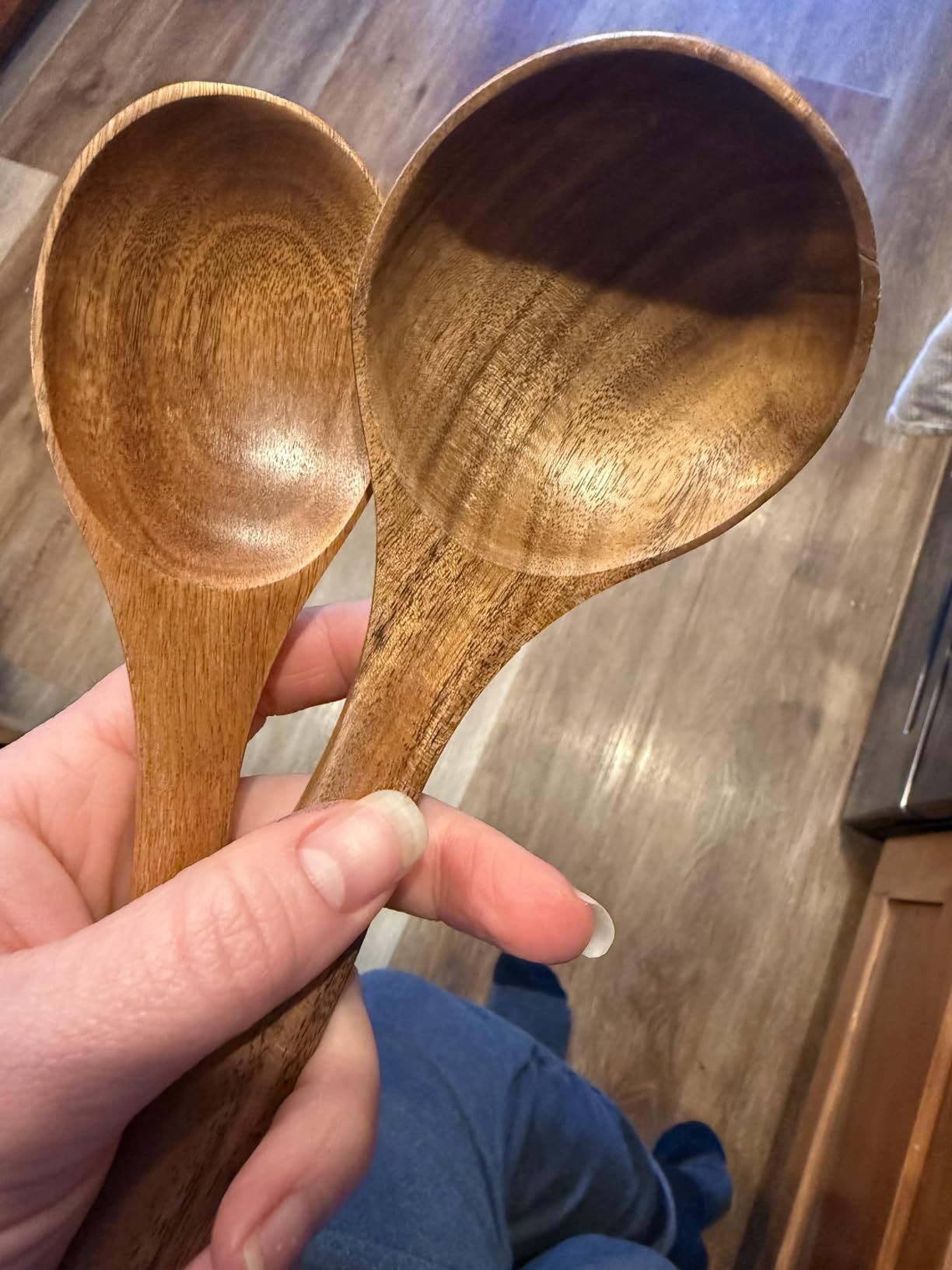 10 Pc Teak Wood Utensil Set - Nonstick Safe & Heat Resistant