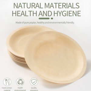Wooden dining plate