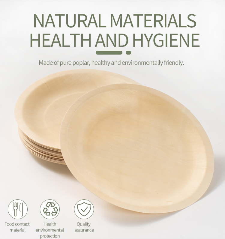 Wooden dining plate